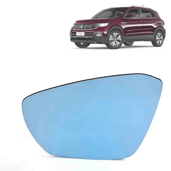 Lente de retrovisor do t cross volkswagen de 2020 a 2023 do lado direito sem base cod 1902747 lc0244