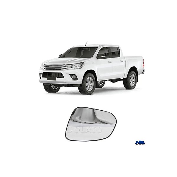 Lente retrovisor da hilux toyota lado esquerdo cod 524e 968451