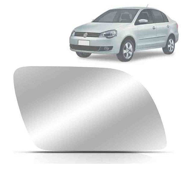 Lente retrovisor do polo volkswagen de 2002 em diante do lado esquerdo cod 965934 97017