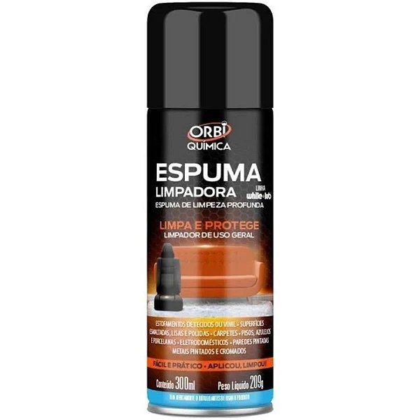 Limpa estofado em spray 300 ml orby quimica  cod 9123 1381196