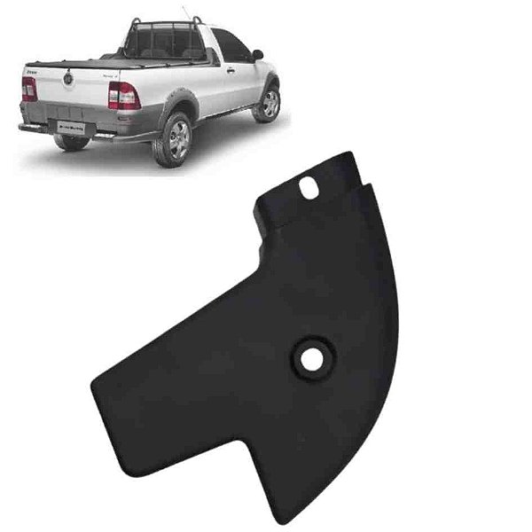 Moldura da caçamba da strada fiat de 1999 em diante no canto do lado direito cod 1756308 mc021d