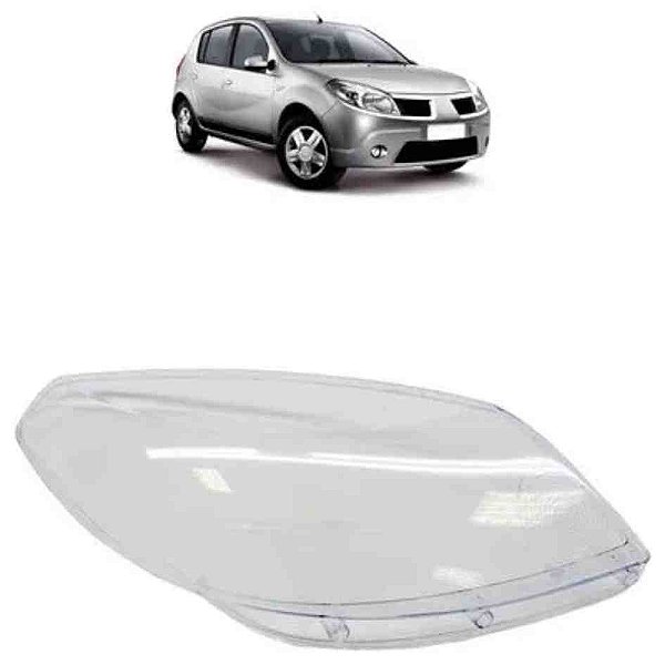 Lente de farol do sandero de 2014 lado direito cod 26816