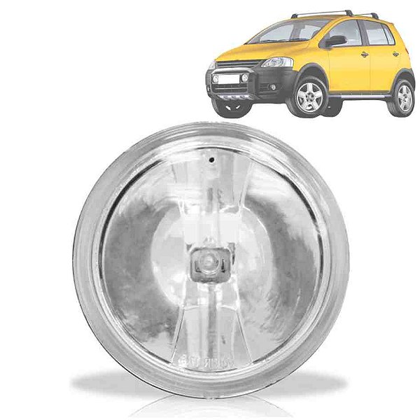 Farol auxiliar de milha do crossfox volkswagen de 2003 a 2009 lado esquerdo com conector superior shocklight cod msl261802l 1043176