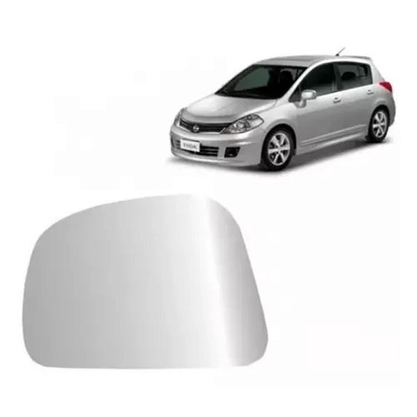 Refil lente de retrovisor do tiida nissan todos lado esquerdo metalizado blawer cod 541e