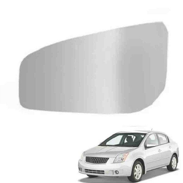 Refil lente de retrovisor do sentra nissan de 2009 lado esquerdo blawer cod 5340e
