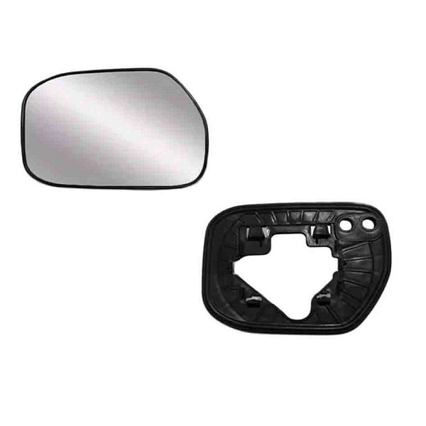 Lente retrovisor com base honda city 2010 a 2015 lado direito cod hd019c