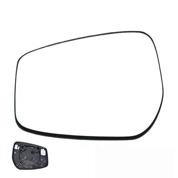 Lente de retrovisor com base do kicks nissan de 2017 a 2023 lado direito cod rkym50
