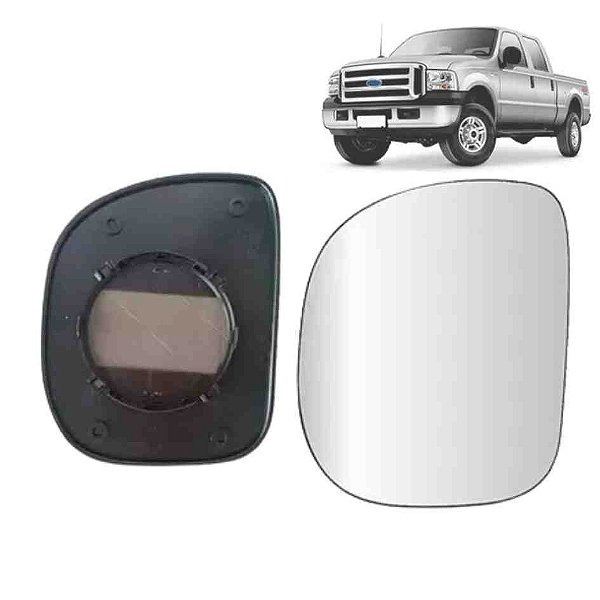 Lente retrovisor com base da f250 ford de 1998 a 2012 lado direito elétrico metalizado metagal cod rfhm22 446783