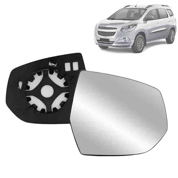 Lente de retrovisor com base do spin volkswagen de 2012 em diante lado esquerdo spj cod eb937