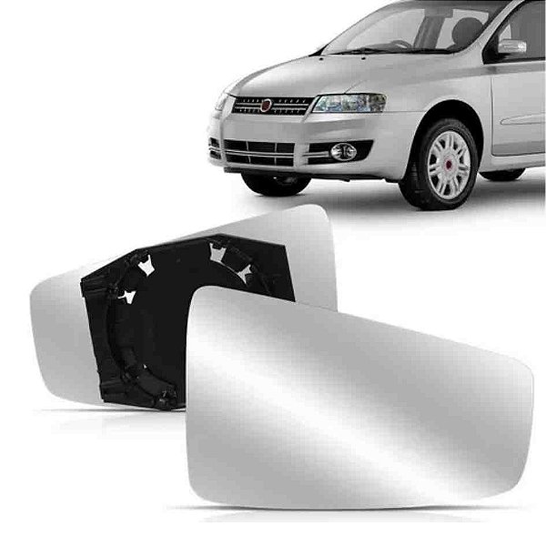 Lente de retrovisor com base do stilo fiat de 2008 em diante lado direito blawer cod 7120 97120