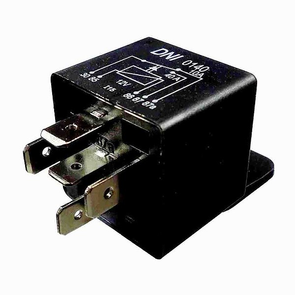 Relê auxiliar 5 terminais 10a 12v dni cod dni0140