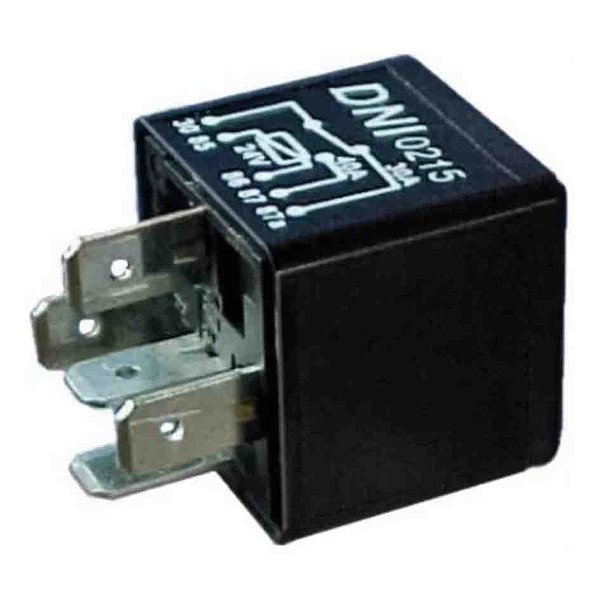 Relê auxiliar 5 terminais 24v 40 30a dni cod dni0215