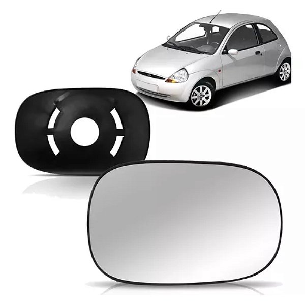 Lente retrovisor com base ford ka 1997 a 2000 lado direito spj cod eb090