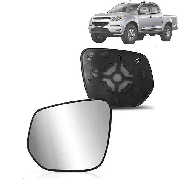 Lente de retrovisor com base da s10 trailblazer chevrolet de 2012 a 2023 lado esquerdo elet cod rgwm39