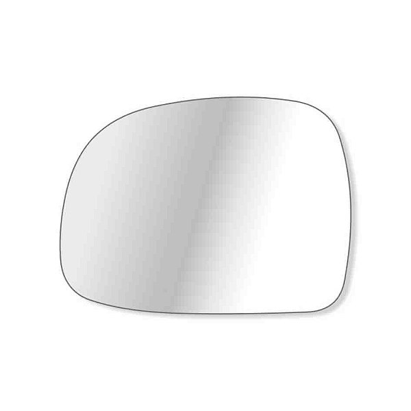 Refil lente de retrovisor da s10 blazer silverado chevrolet de 1995 a 2011 lado esquerdo metalizado sem base refix cod 1093 73258