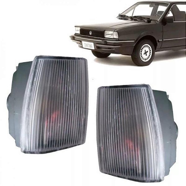 Lanterna santana volkswagen de 1985 a 1990 dianteira lado direito cristal modelo cibie