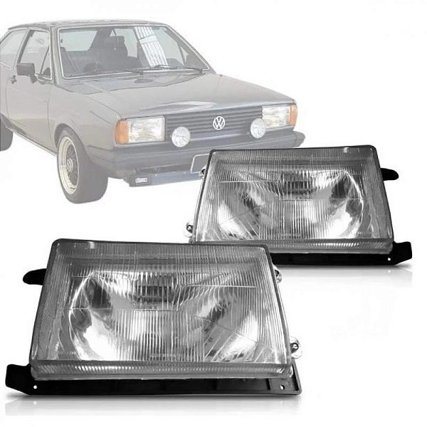 Farol gol volkswagen de 1985 a 1986 lado direito com suporte água
