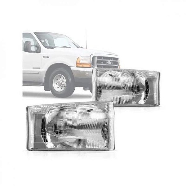 Farol f250 ford de 1999 a 2005 lado direito sem furo para lanterna para lâmpada HB5