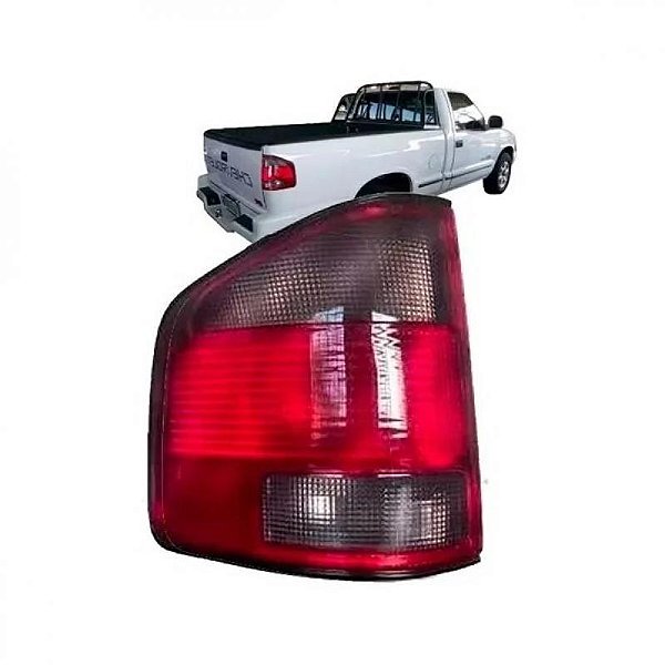 Lanterna s10 chevrolet de 1995 a 2000 lado esquerdo traseira fumê ABS de alta resistência