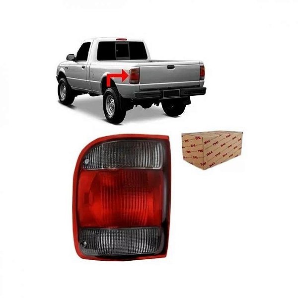 Lanterna ranger ford de 1998 a 2004 traseira lado direito fumê