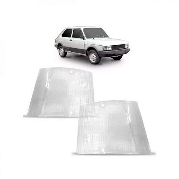 Lente de lanterna spazio fiat de 1983 a 1986 lado direito dianteira cristal ABS de alta resistência