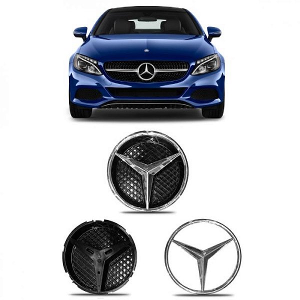 Emblema da grade do radiador c180 e c200 mercedes benz de 2015 a 2019