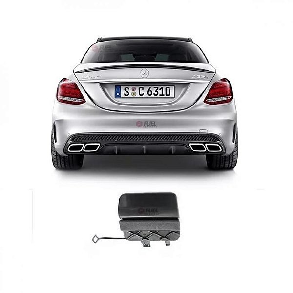 Tampa de reboque para para choque c250 mercedes benz de 2015 a 2018 traseiro AMG