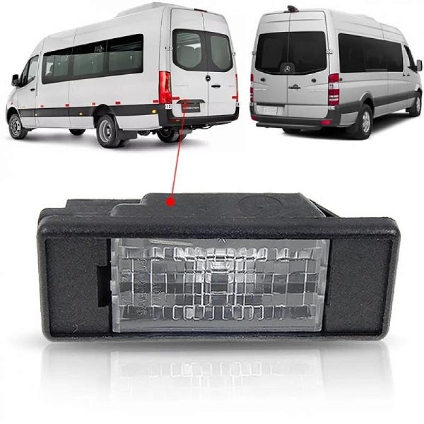 Lanterna de luz da placa sprinter mercedes benz de 2012 a 2019