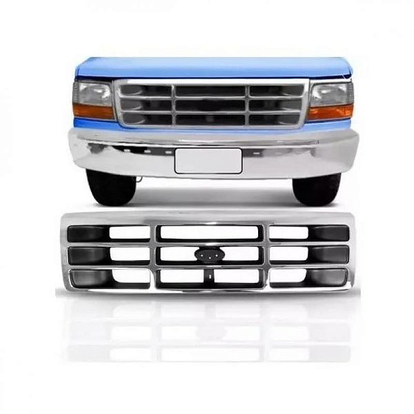 Grade do radiador f1000 ford de 1997 a 1998 cromado