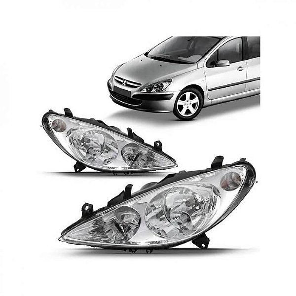 Farol 307 peugeot de 2003 a 2006 lado direito elétrico com auxiliar
