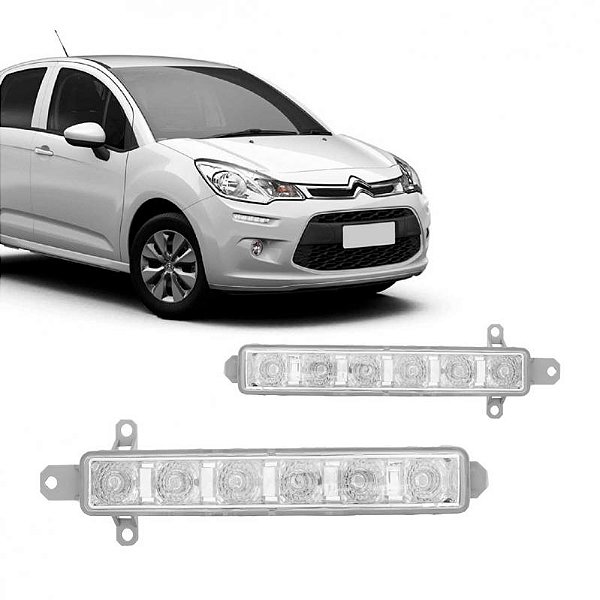 Luz diurna c3 citroën de 2013 a 2020 e aircross citroën de 2017 a 2021 lado direito