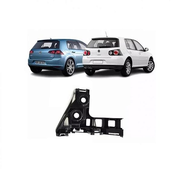 Suporte guia do para choque golf volkswagen de 2014 a 2017 traseiro lado direito