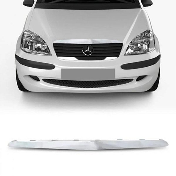 Moldura inferior do para choque classe a mercedes benz de 1999 a 2005 cromada para suporte da grade do radiador
