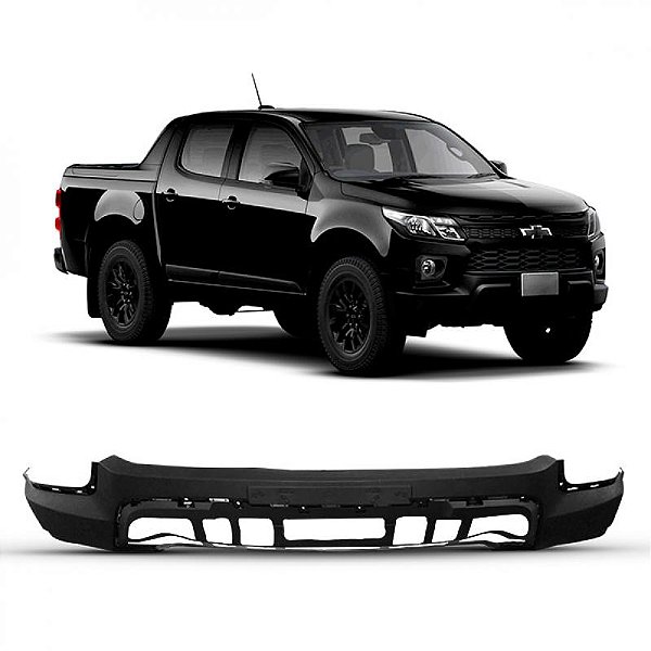 Para choque s10 chevrolet de 2021 a 2024 dianteiro inferior sem spoiler e sem furo para sensor