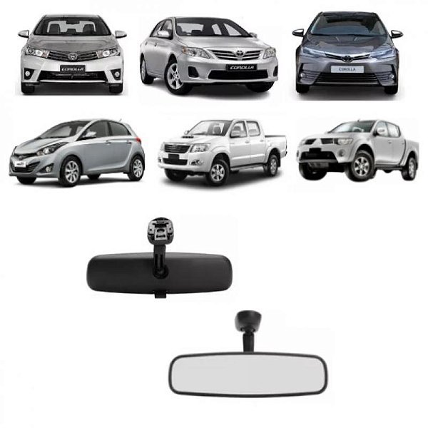 Retrovisor corolla toyota de 2009 a 2013 e hilux toyota de 2005 a 2013 interno