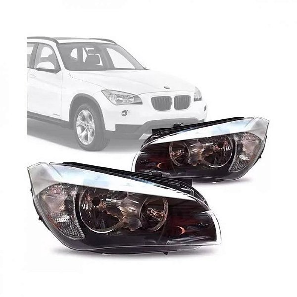 Farol x1 bmw de 2010 a 2013 lado direito sem xenon sem projetor friso banco