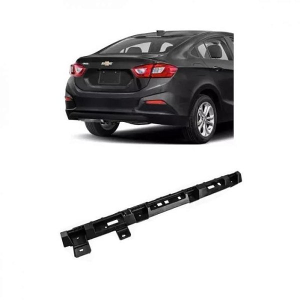 Suporte guia do para choque cruze chevrolet de 2017 a 2019 traseiro central sedan