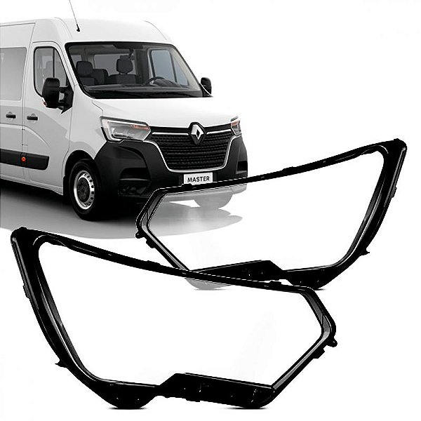 Lente do farol master renault de 2022 a 2025 lado direito