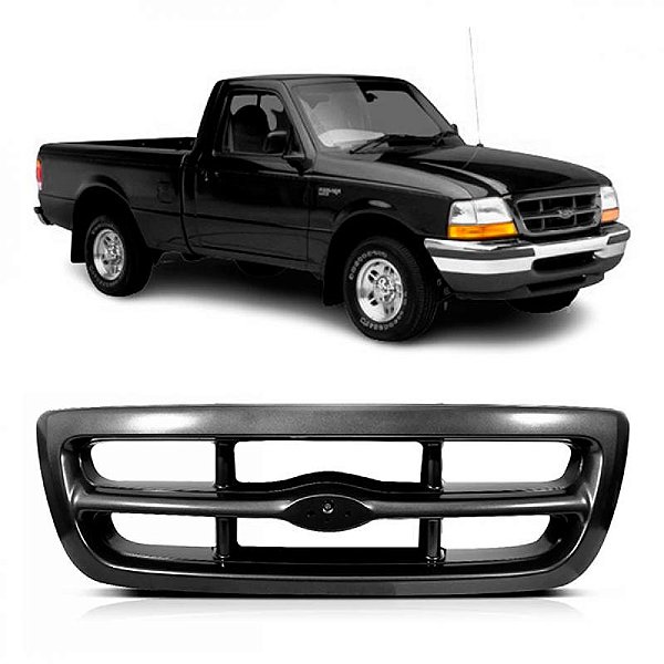 Grade do radiador ranger ford de 1998 a 2004 cinza tração quatro por dois
