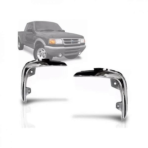 Aro de farol ranger ford de 1993 a 1997 lado esquerdo cromado