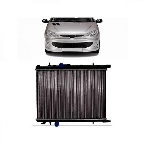Radiador 206 peugeot de 1998 a 2010 manual