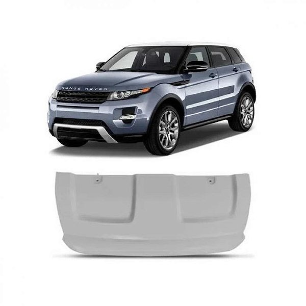 Acabamento do para choque evoque land rover de 2012 a 2014 dianteiro inferior cinza pure sem pisca texturizado