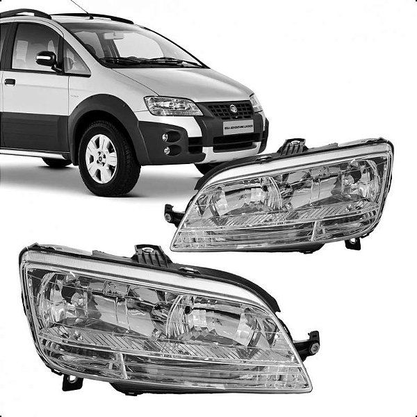 Farol idea fiat de 2005 a 2010 lado esquerdo