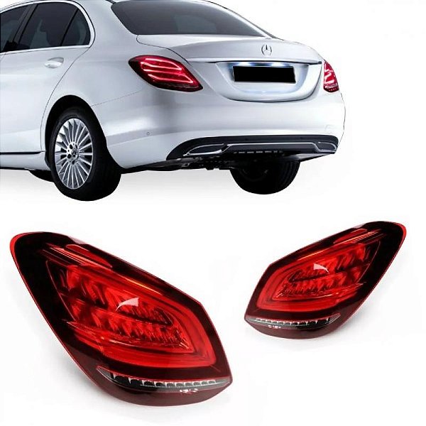 Lanterna c180 e c200 mercedes benz de 2019 a 2021 traseira lado esquerdo