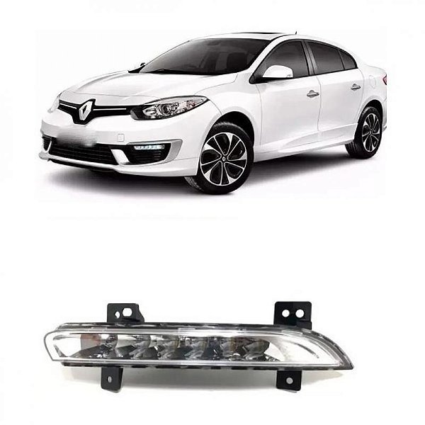Lanterna de para choque fluence renault de 2014 a 2018 lado esquerdo dianteira luz diurna