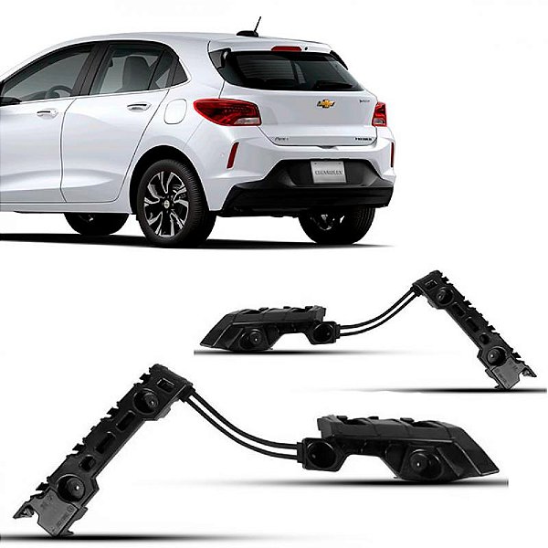 Suporte guia do para choque onix chevrolet de 2020 a 2025 traseiro lado esquerdo hatch