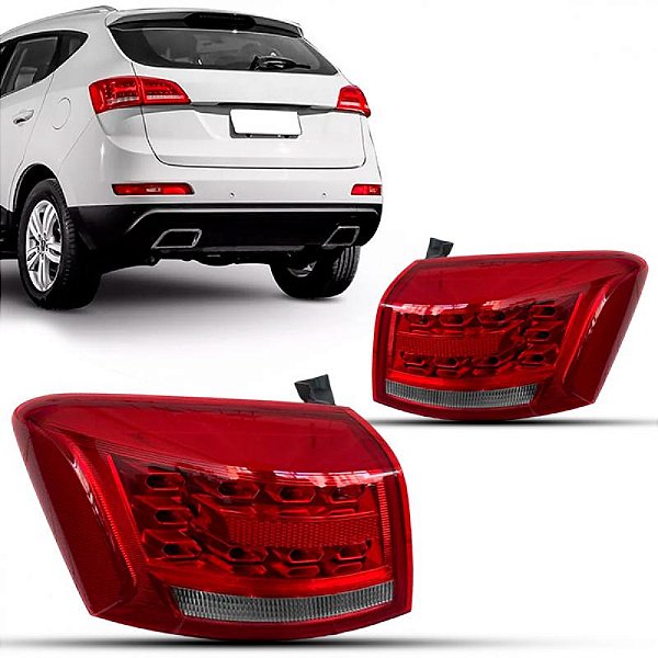 Lanterna t6 jac de 2015 a 2016 traseira lado esquerdo de canto