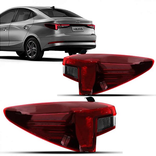 Lanterna hb20 hyundai de 2023 a 2026 traseira de canto lado direito sedã sem LED