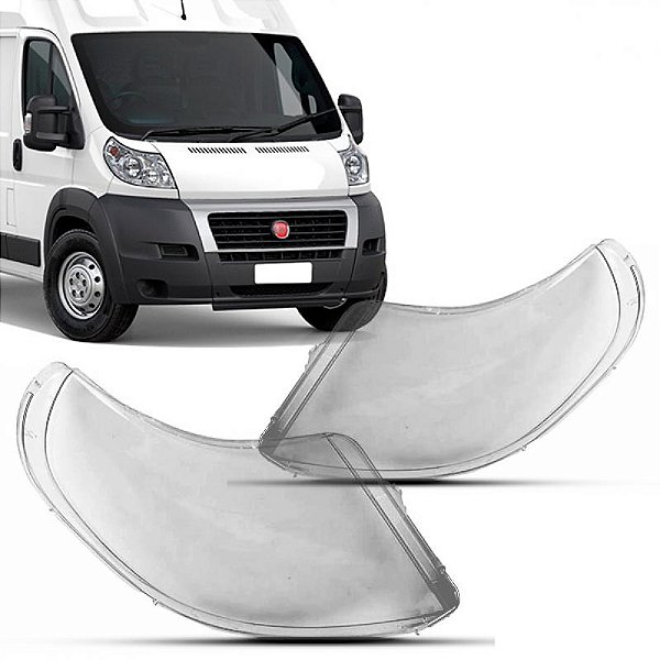 Lente de farol ducato fiat de 2018 a 2021 lado direito