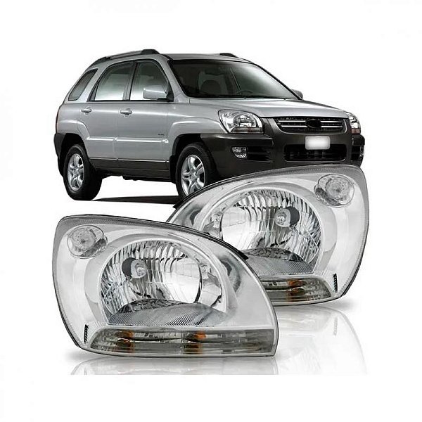 Farol sportage kia de 2005 a 2008 lado direito
